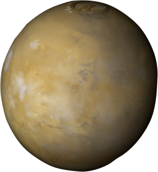 Mars Planet Full View PNG
