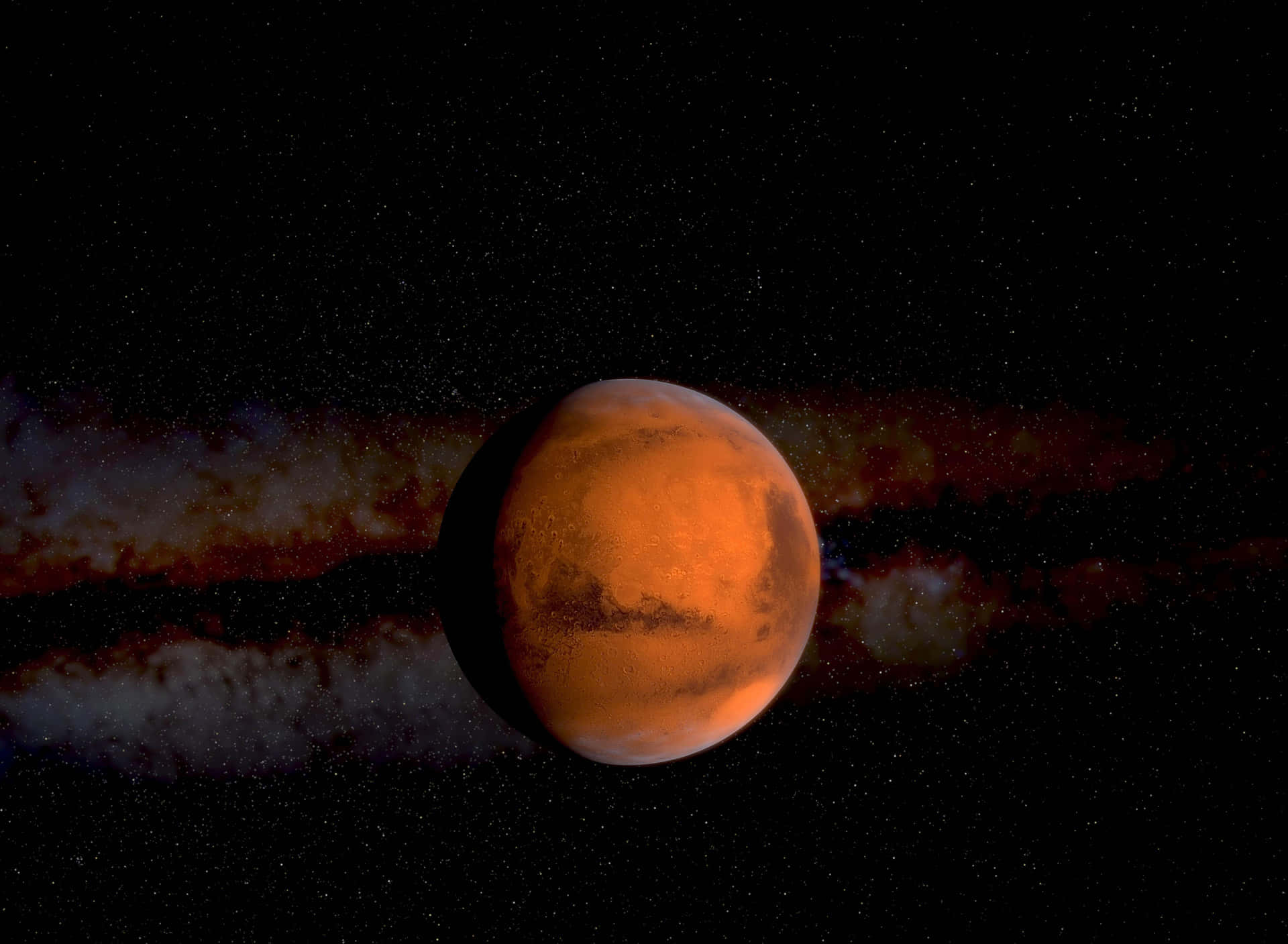 Vistamajestuosa Del Planeta Marte