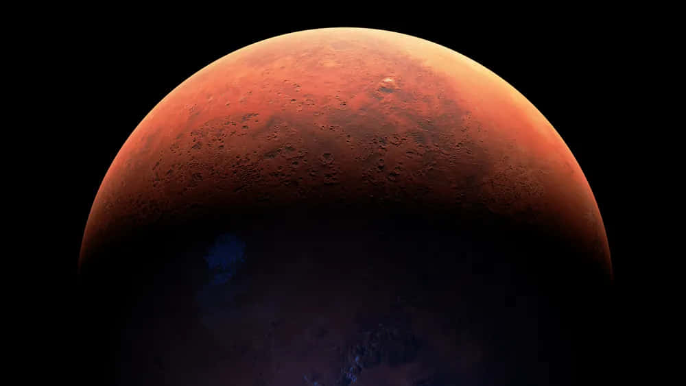 An epic view of Mars and its prominent features