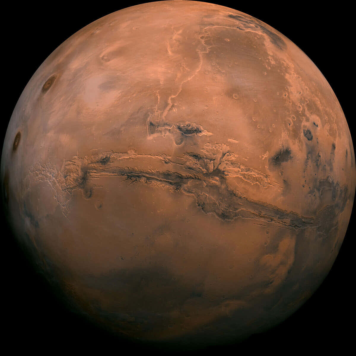 Otroligvy Över Den Vibrerande Röda Mars-planeten.