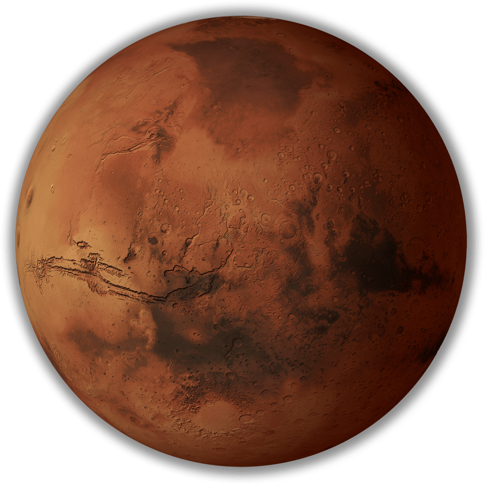 Mars Planet Red Surface Features.png PNG