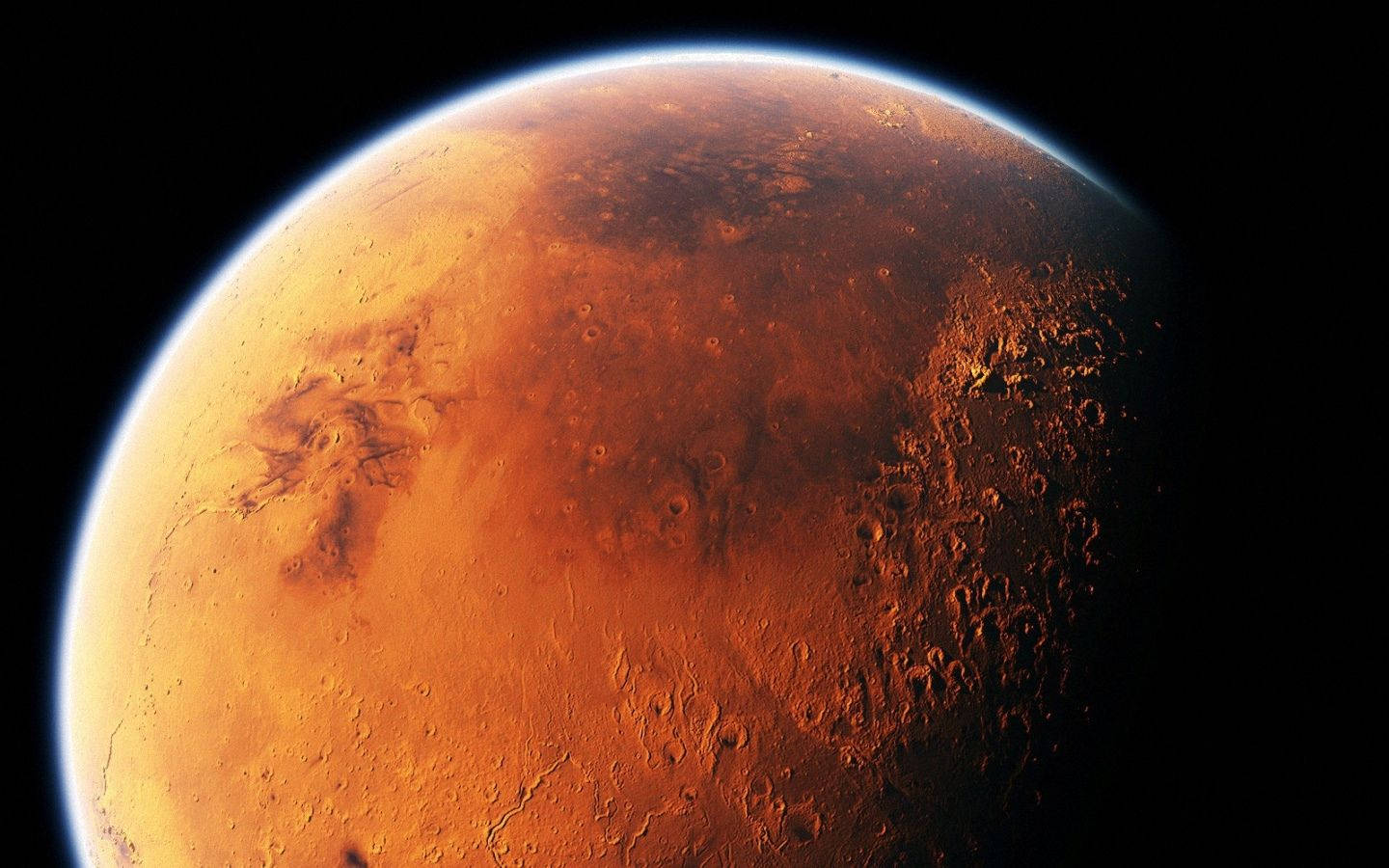 Caption: Breathtaking Martian Landscape Wallpaper