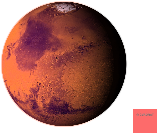 Mars Red Planet Surface View PNG