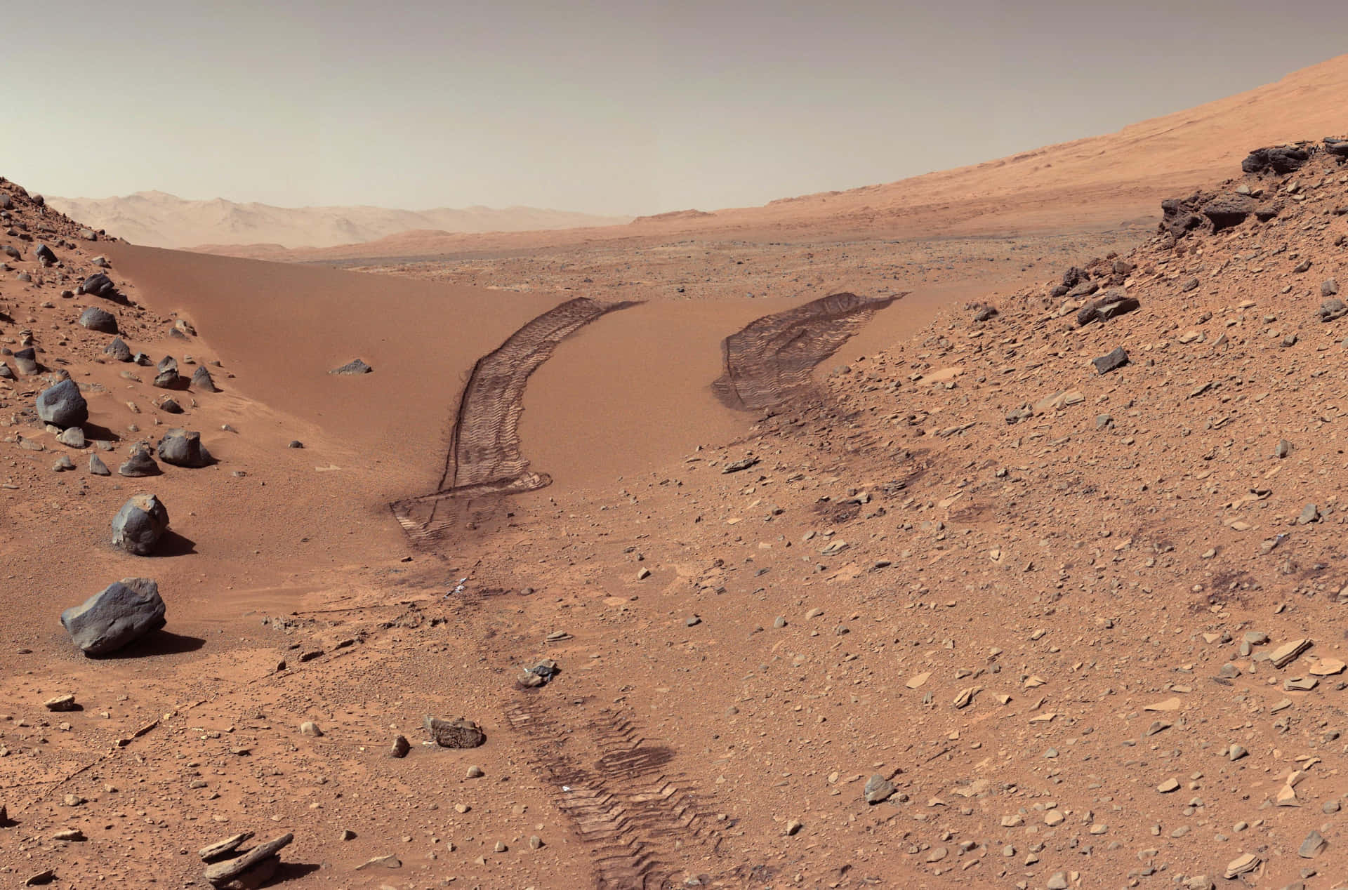 The rugged Martian Surface