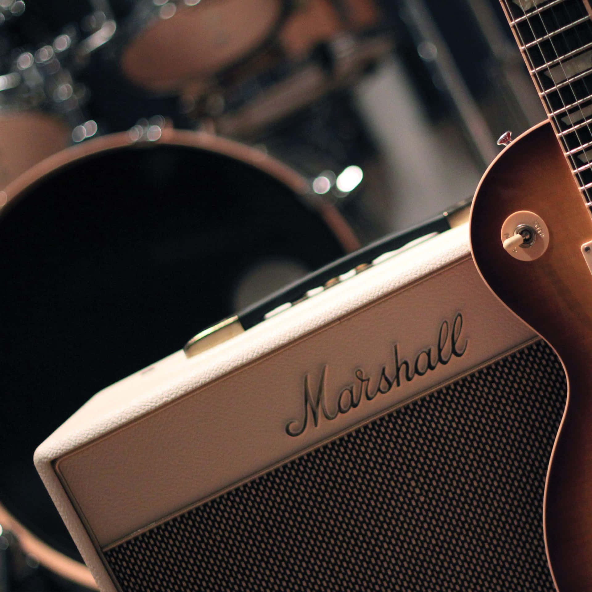 Marshall Amplifier On Stage