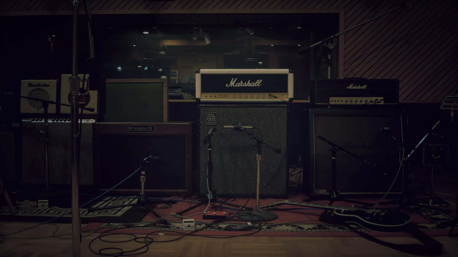 A Recording Studio With A Lot Of Equipment