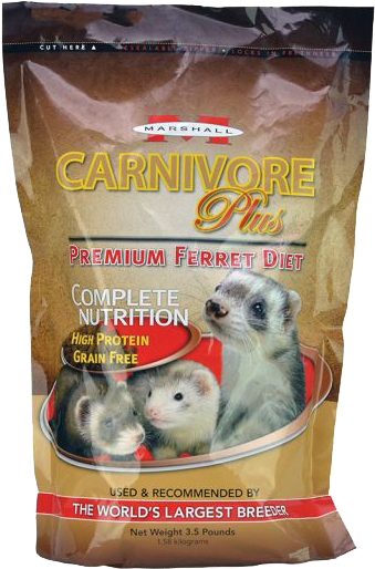Marshall Carnivore Plus Ferret Diet Package PNG