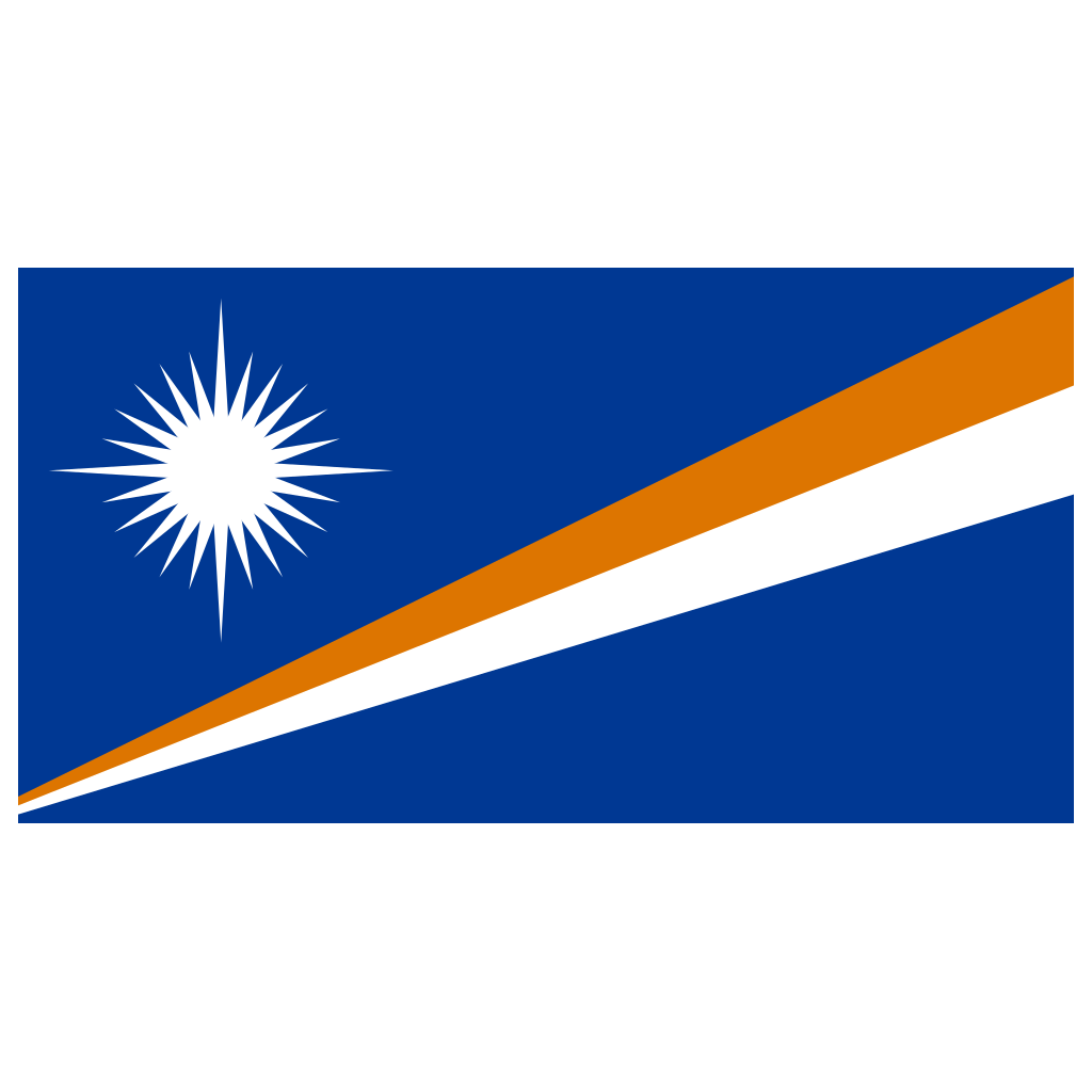 Marshall Islands Flag Graphic PNG