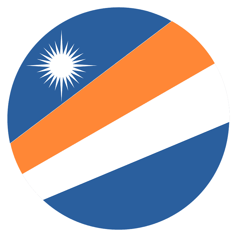 Marshall Islands Flag Graphic PNG