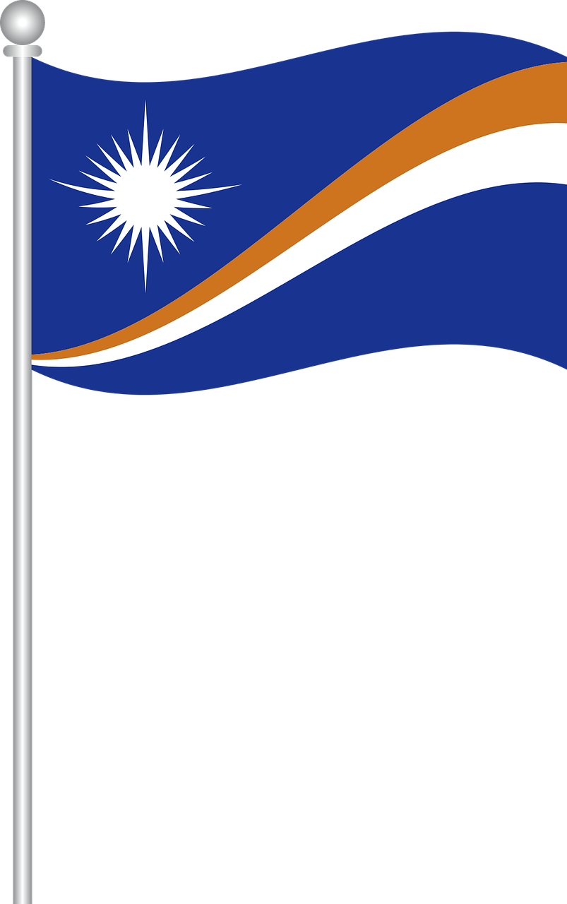 Marshall Islands Flag Waving PNG