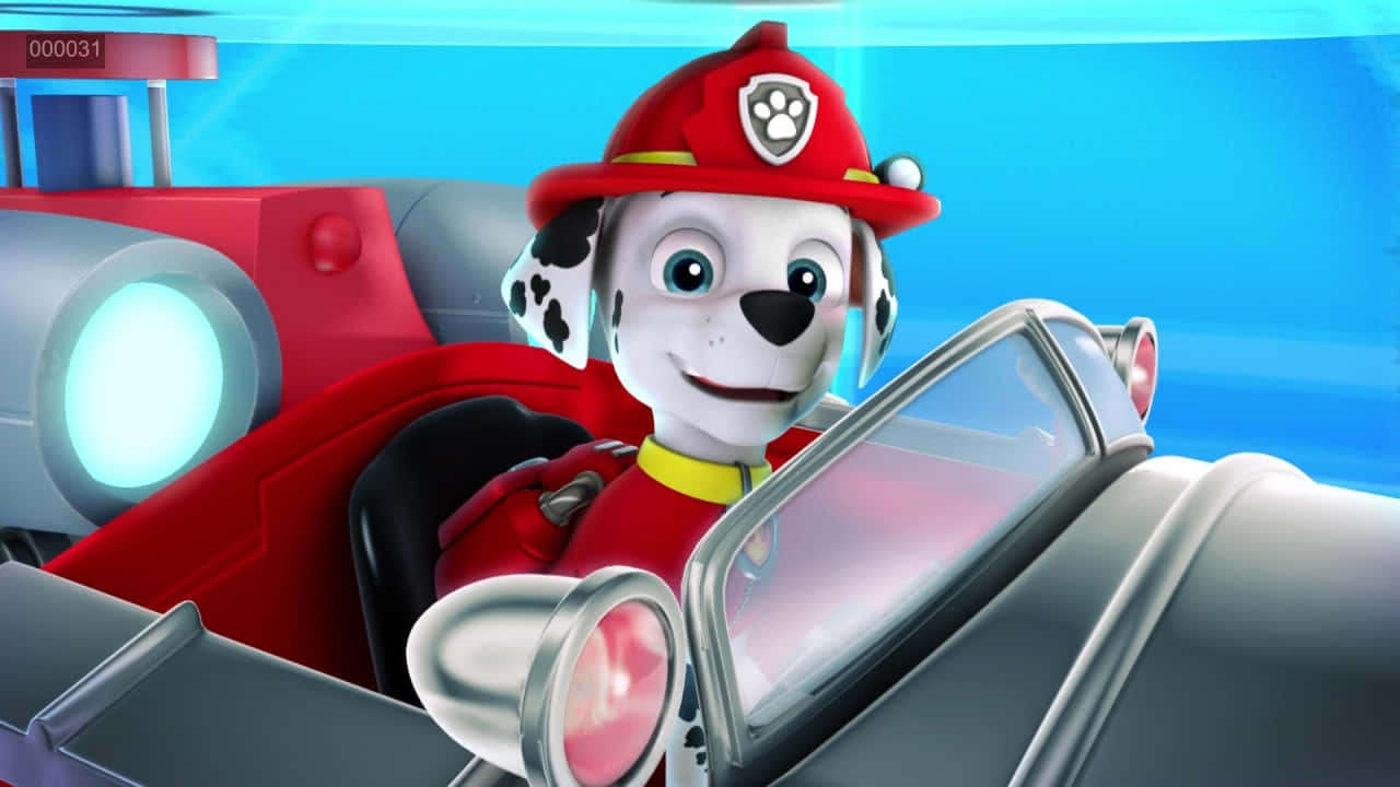 Marshall Paw Patrol Firetruck Adventure Wallpaper