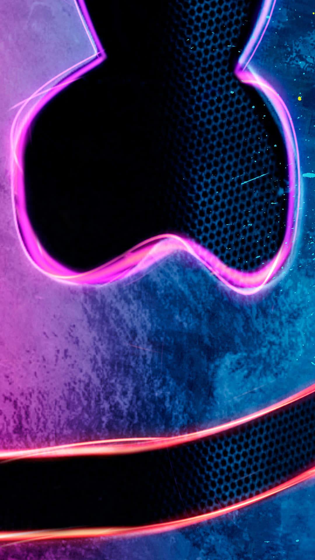 Get a bright new look with the Marshmallo Neon iPhone Wallpaper
