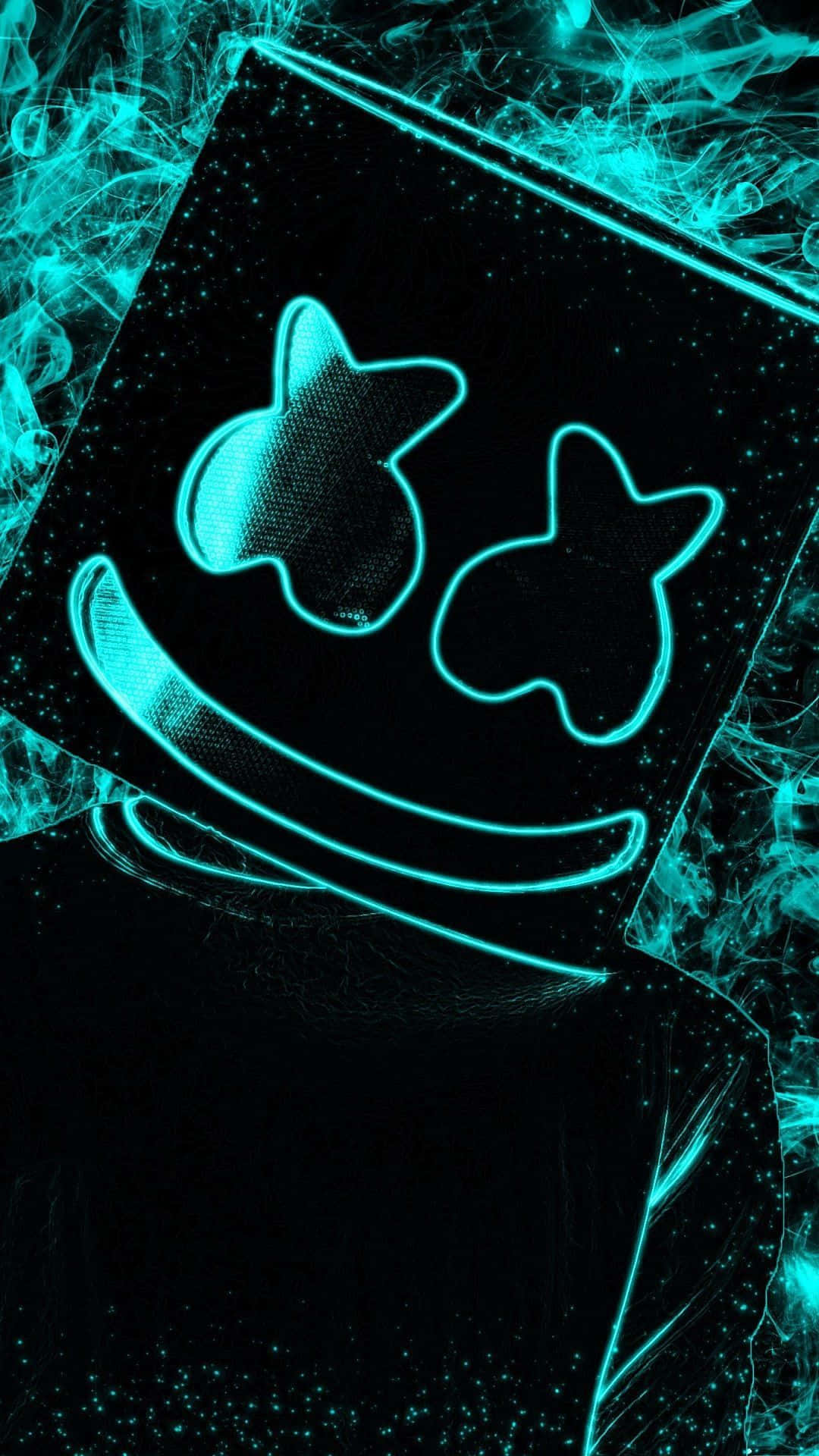 Låsupp En Överraskning Med Marshmallow Neon-mönstrat Bakgrundsbild På Din Iphone 11 Pro Max. Wallpaper