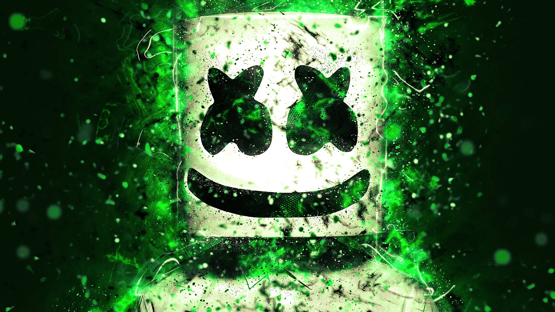 Marshmallow Dj Green Mask