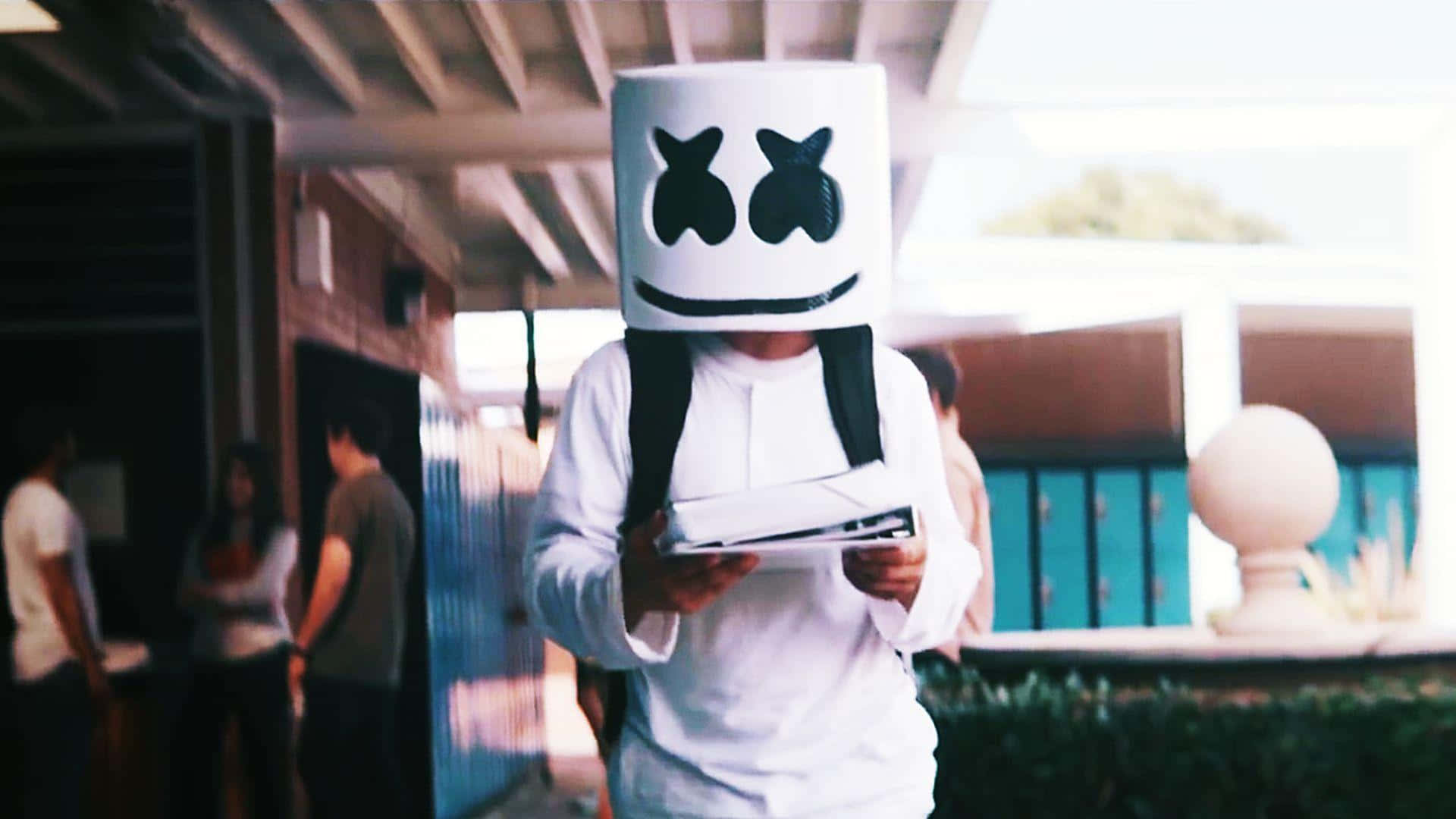 Marshmello on stage, inspiring the world with music