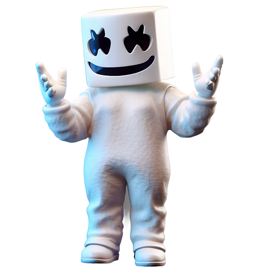 Marshmello 3d Model Png Hib66 PNG