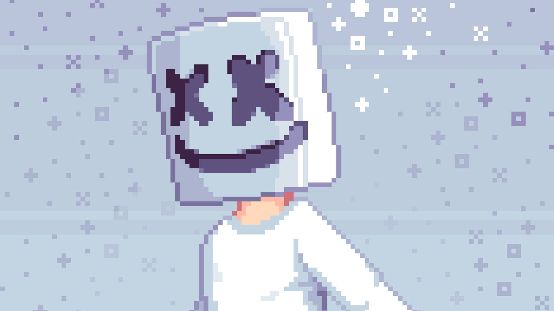 Marshmello4k Pixel Art Would Be Translated To 
