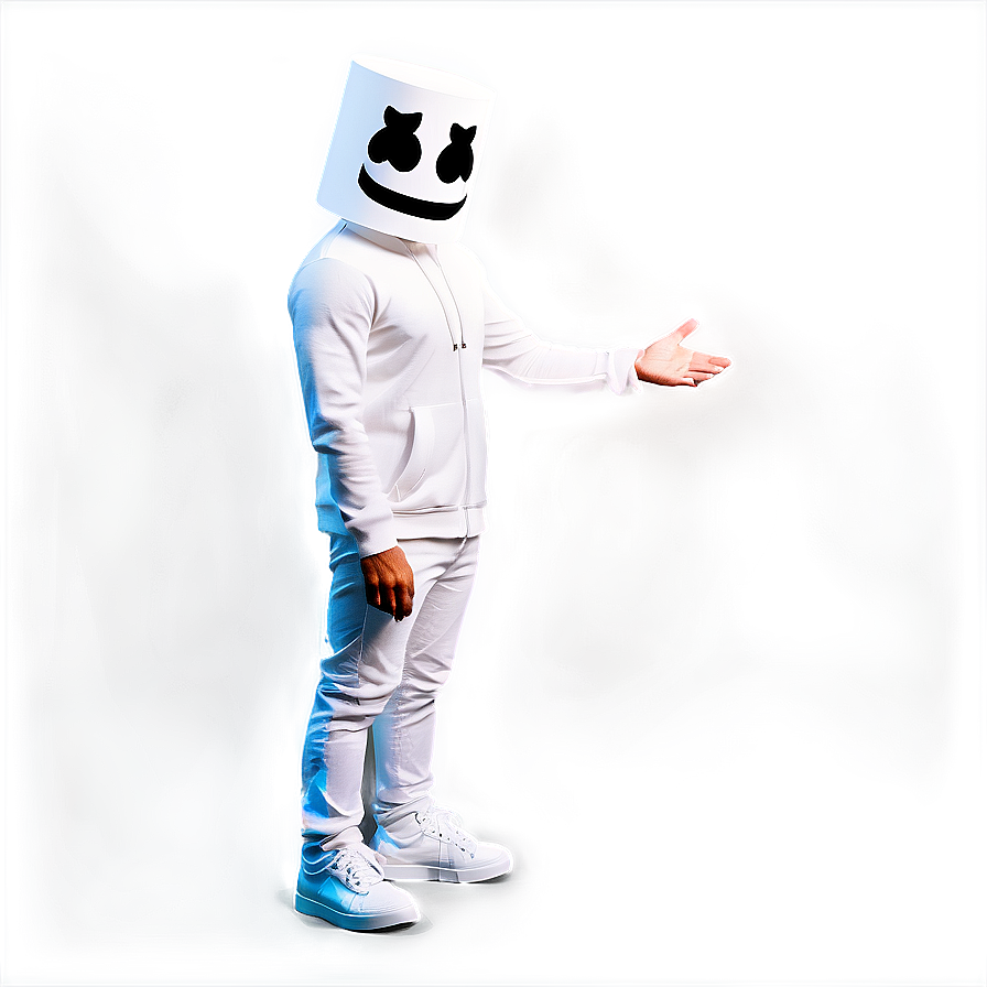 Marshmello Black Background Png Bas42 PNG