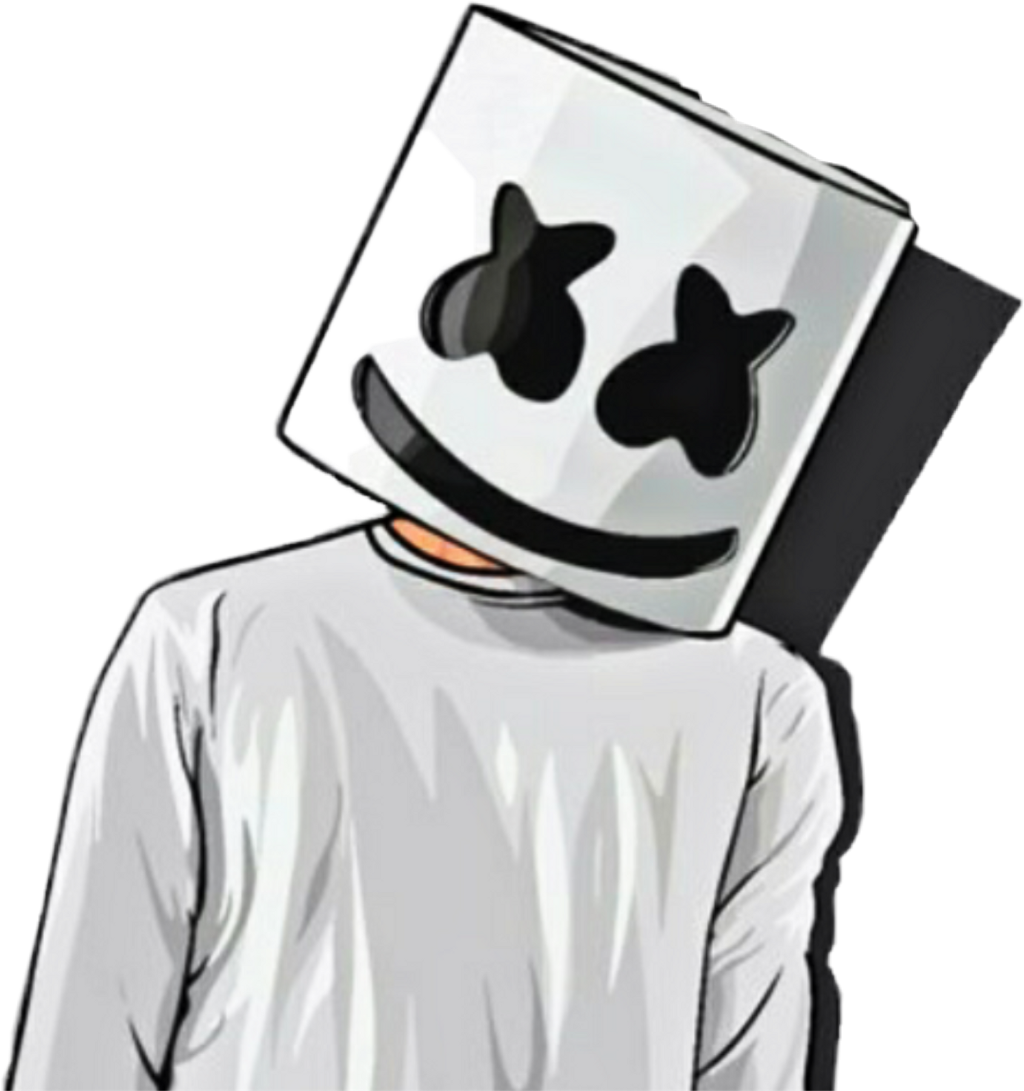 Marshmello D J Cartoon Character PNG