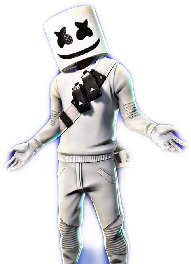 Marshmello D J Costume Pose PNG