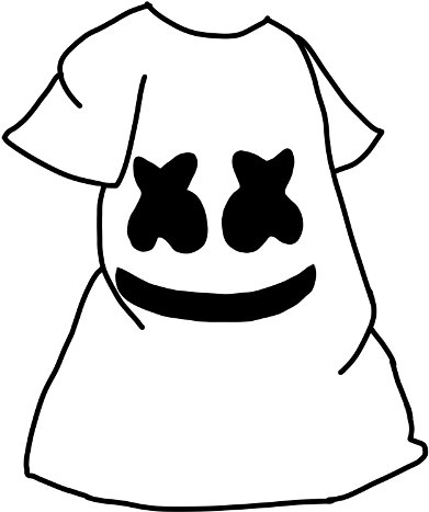 Marshmello Icon T Shirt Graphic PNG