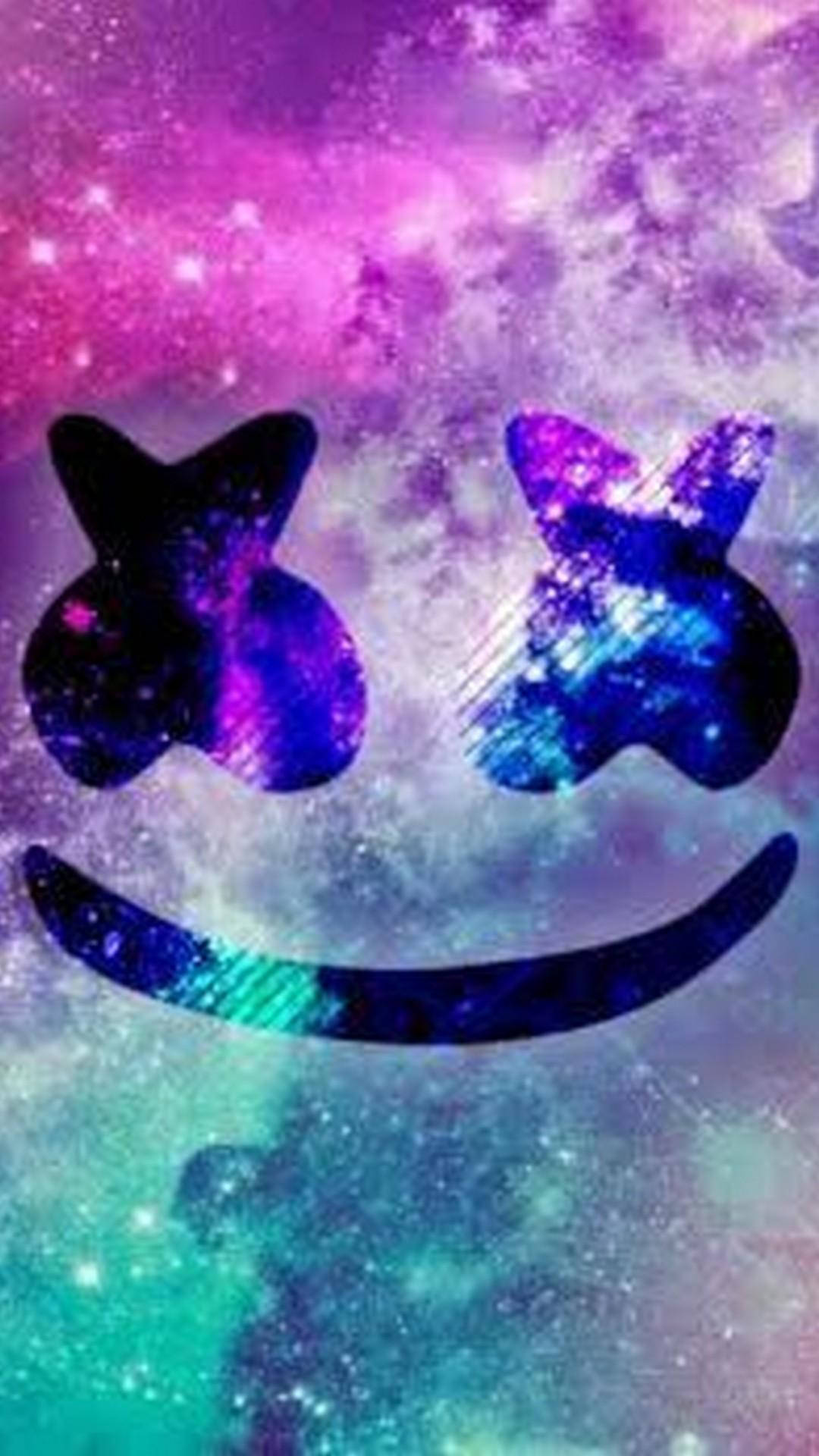 Marshmello Iphone Colorful Clouds Wallpaper