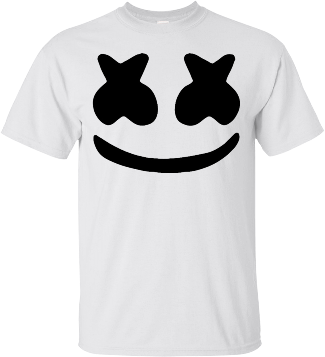 Marshmello Smile Icon T Shirt PNG