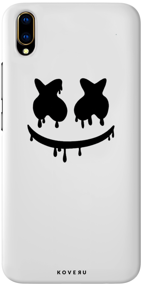 Marshmello Smile Phone Case Design PNG