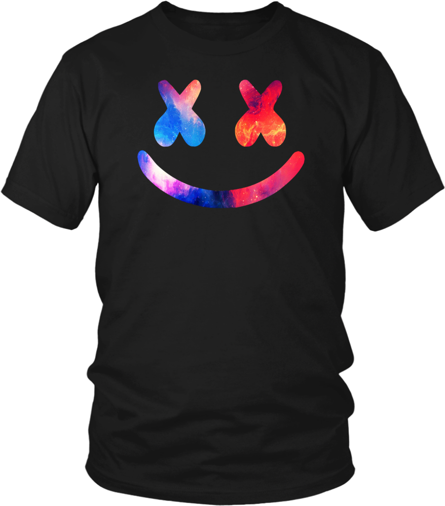 Marshmello Smile T Shirt Design PNG