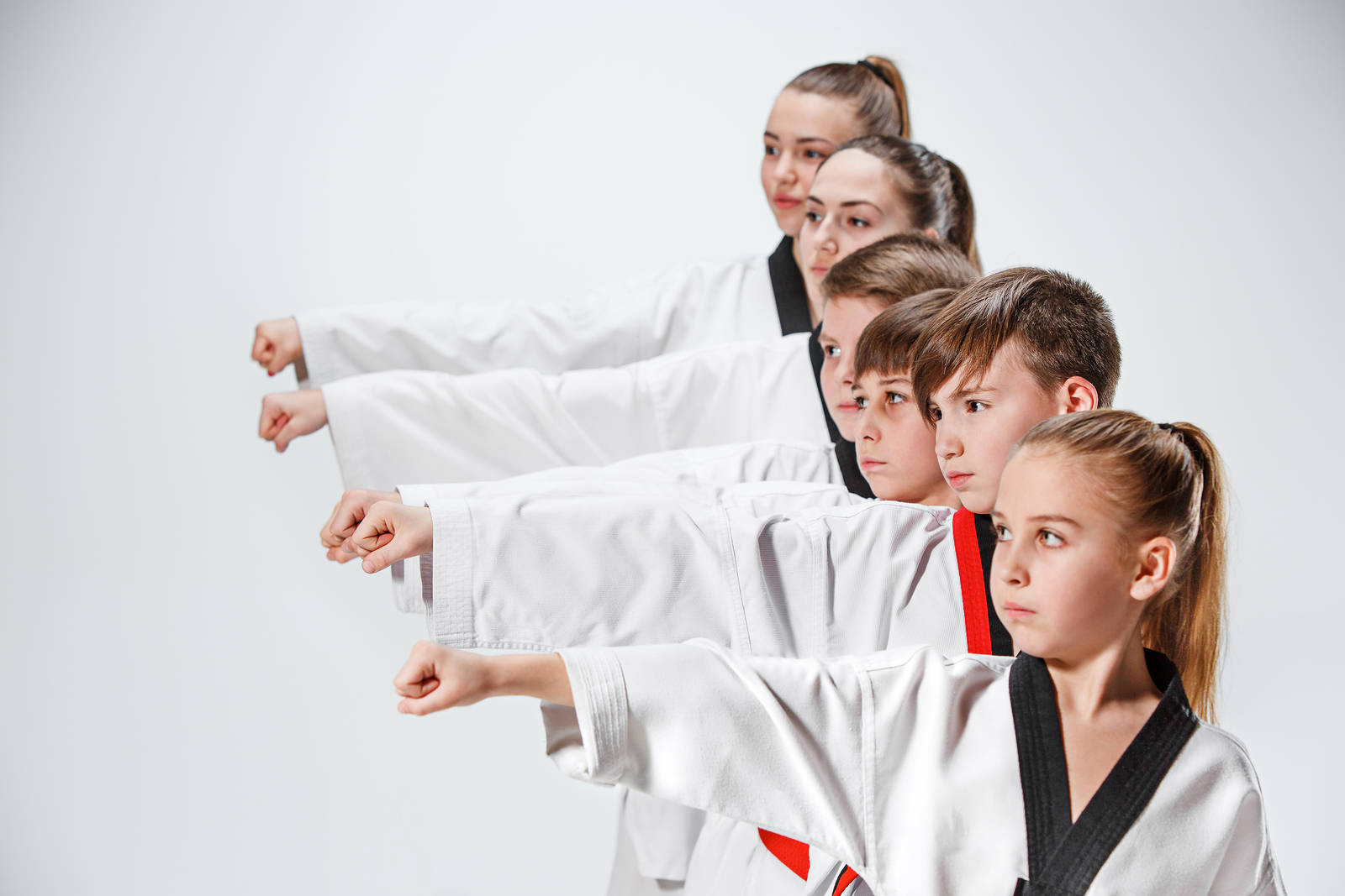 Martial Art Taekwondo Children Front Stance Wallpaper