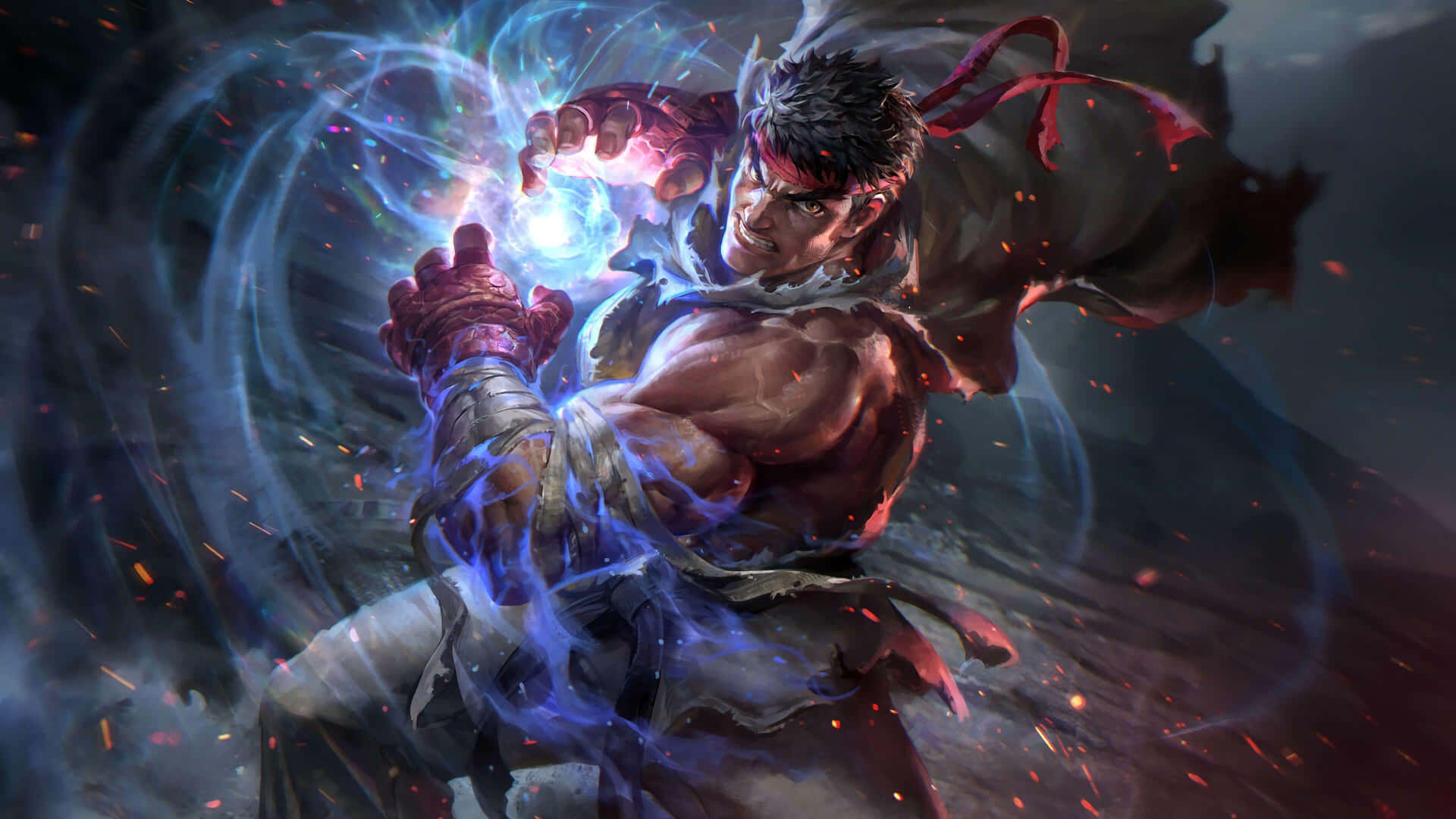 Martial_ Artist_ Energy_ Attack Wallpaper