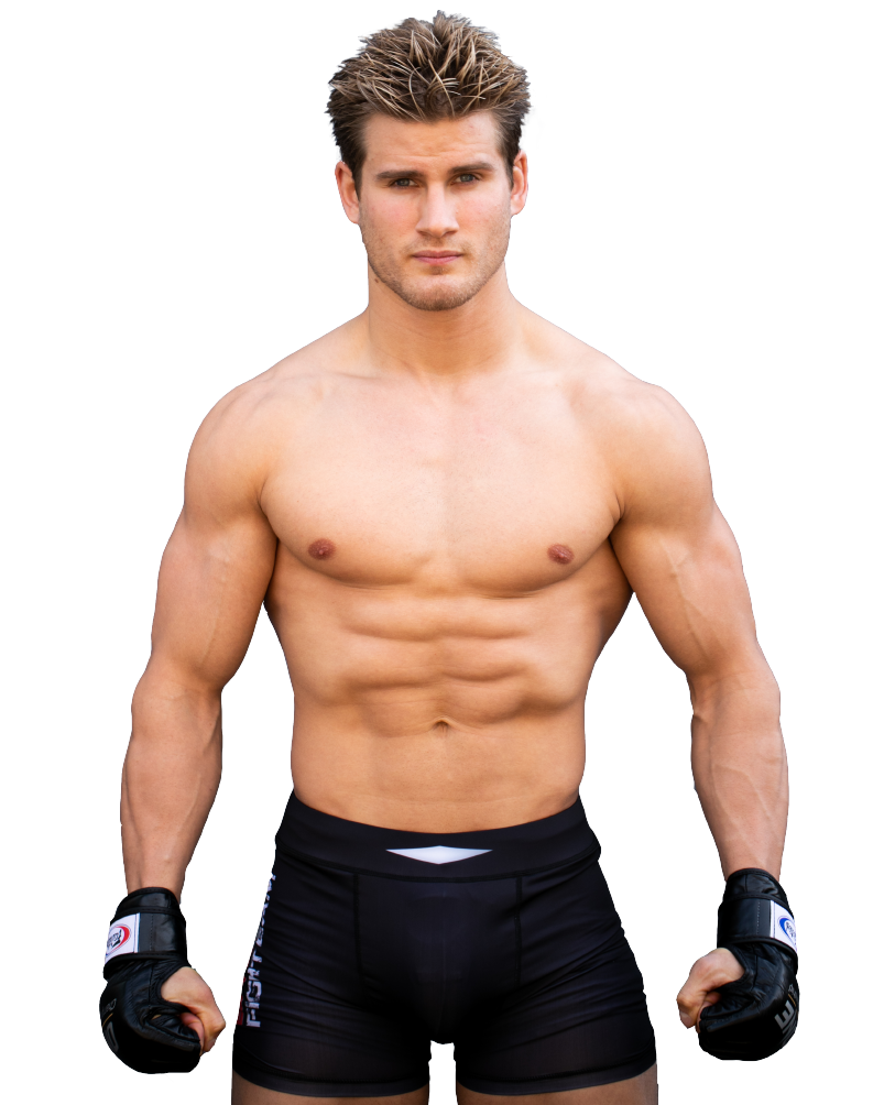 Martial Arts Fighter Portrait PNG