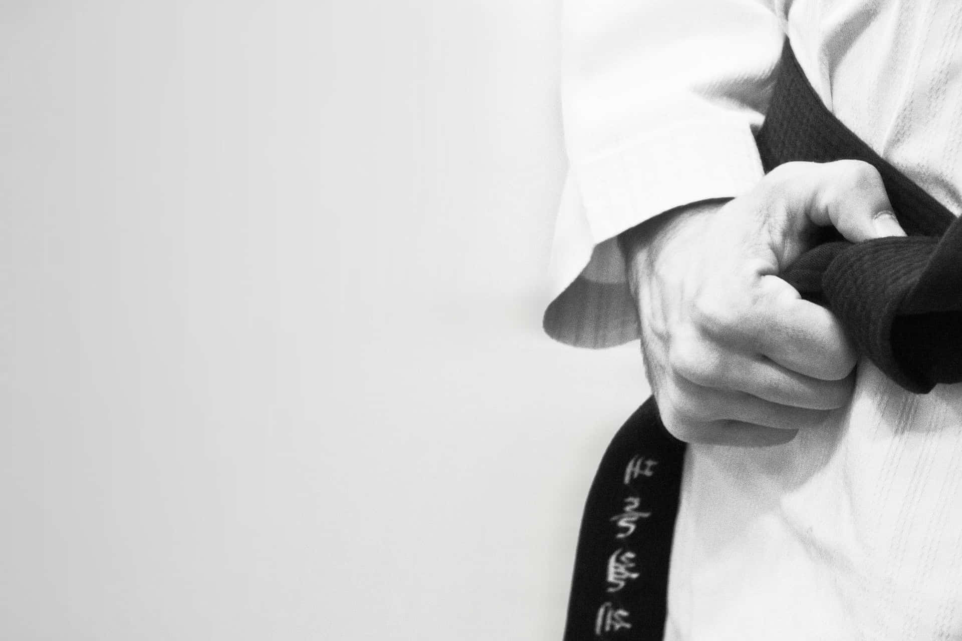 Martial Arts Master in Traditional Uniform Wallpaper