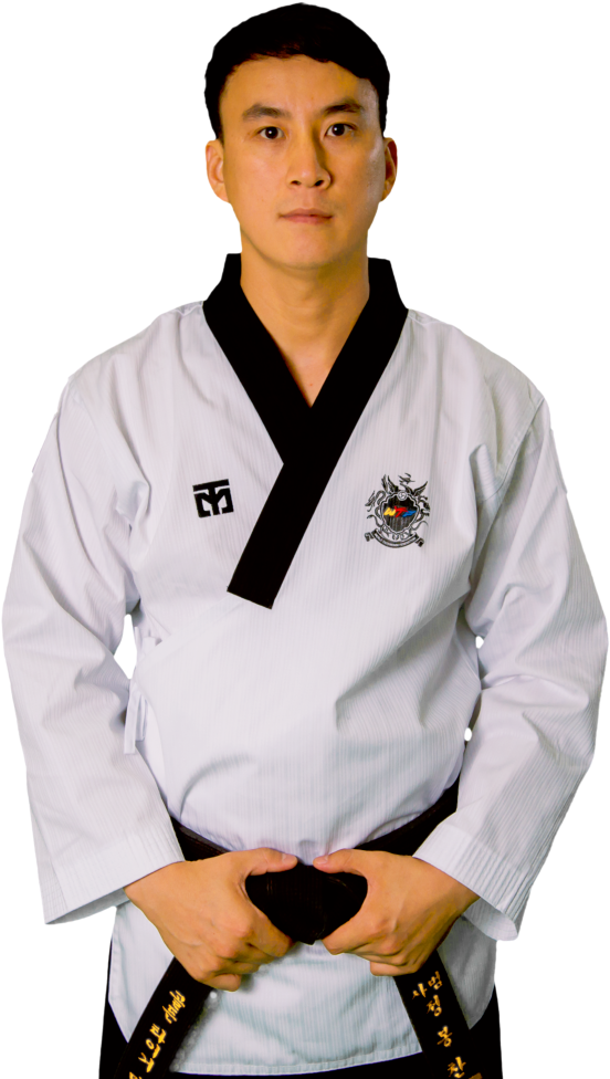 Martial_ Artist_in_ Taekwondo_ Uniform PNG