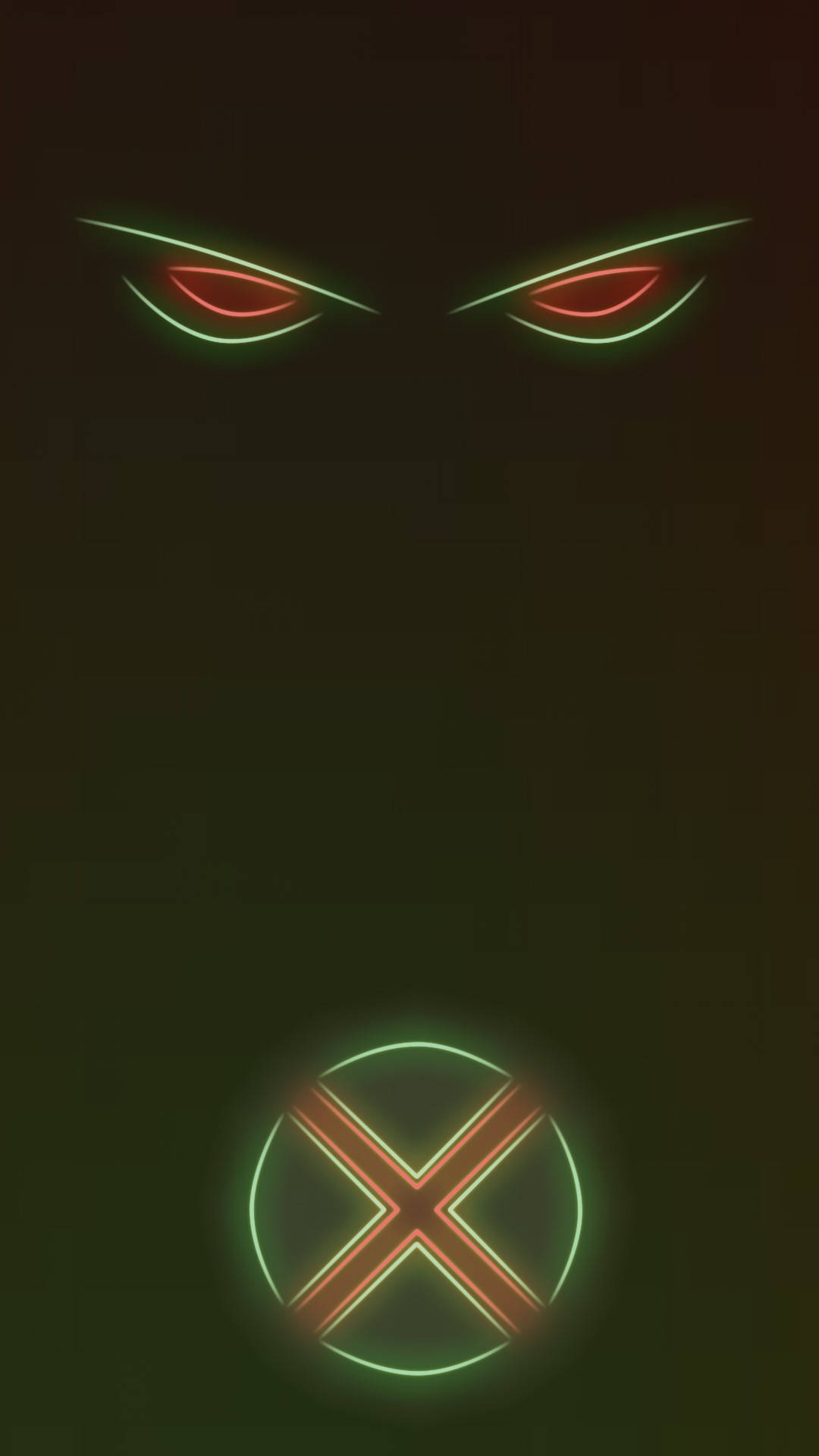 Martianmanhunter Augen Und Logo Wallpaper