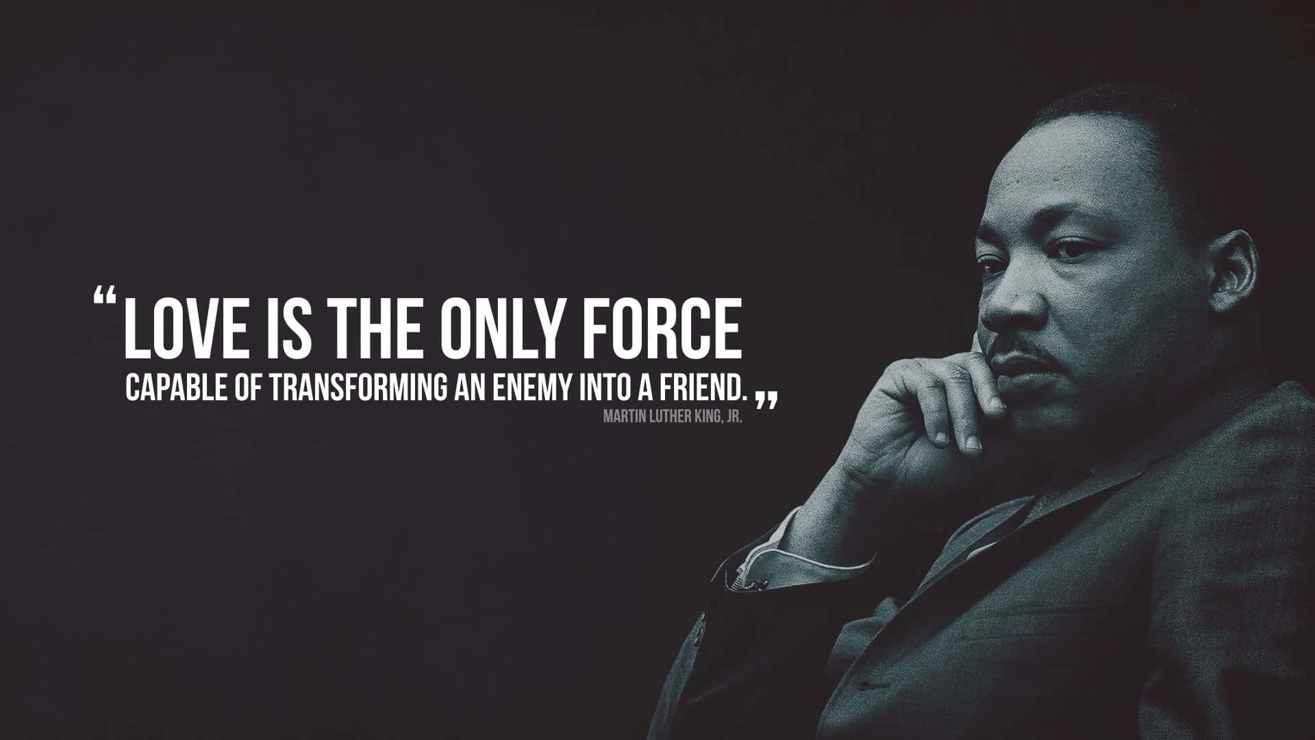 Inspirational Martin Luther King Poster Wallpaper