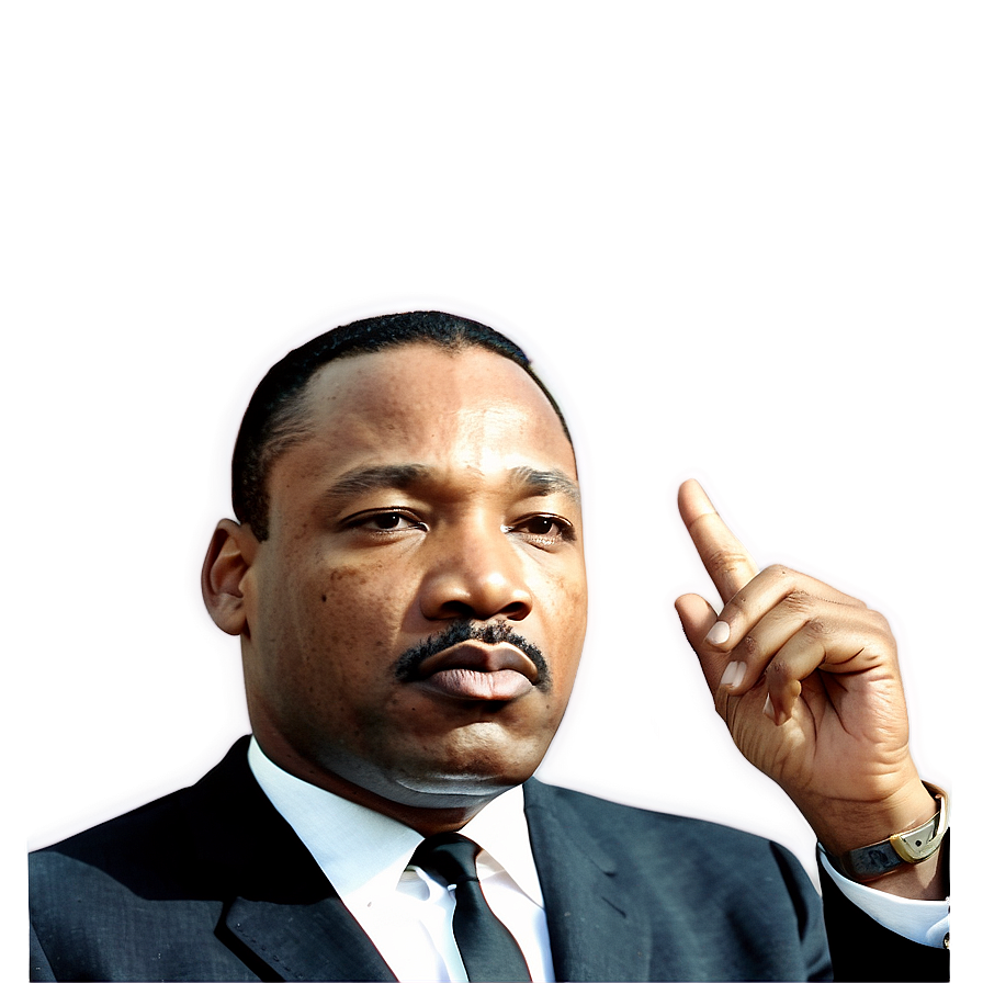 Martin Luther King Jr Courageous Leader Png Lxg PNG