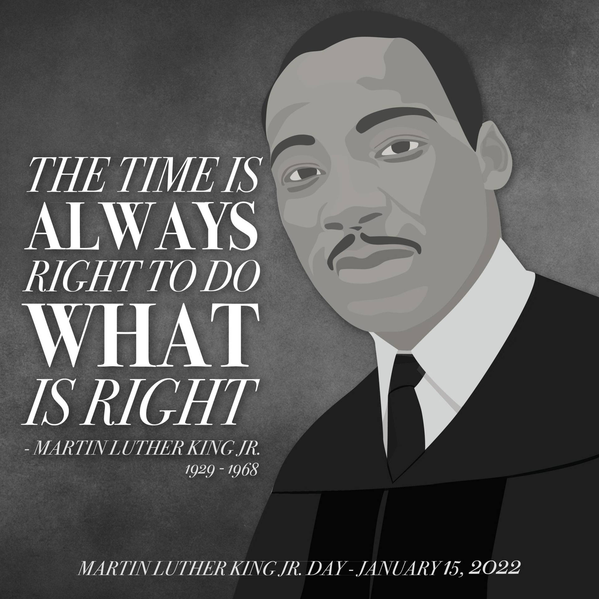 Martin Luther King Jr Day Quote Poster Wallpaper