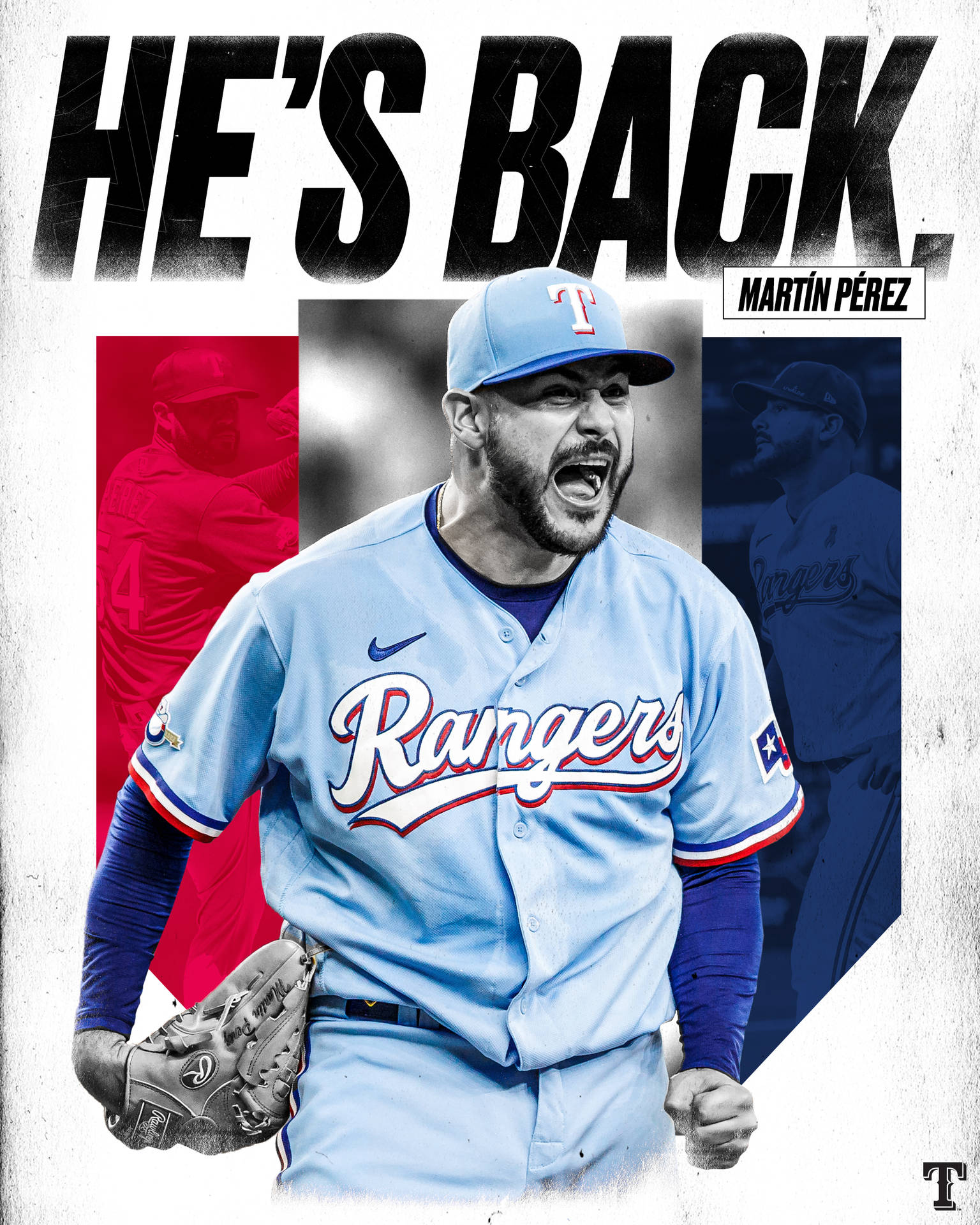 Martin Perez He's Back Poster Wallpaper