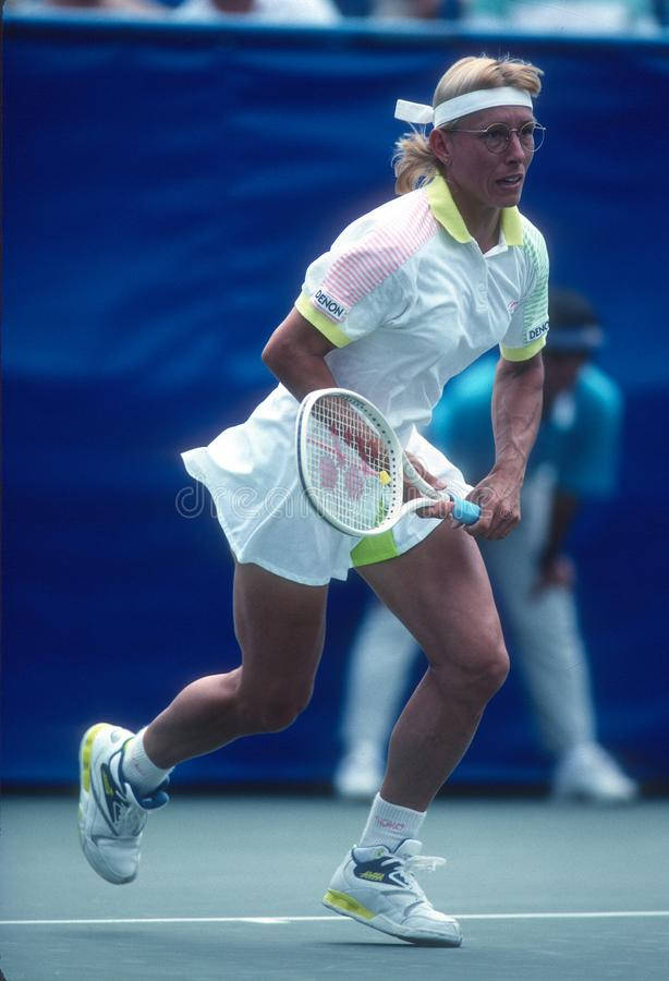 Se den berømte tennisspiller Martina Navratilova i aktion! Wallpaper