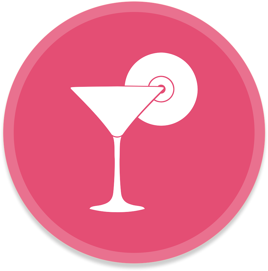Martini Glass Iconwith Olive PNG