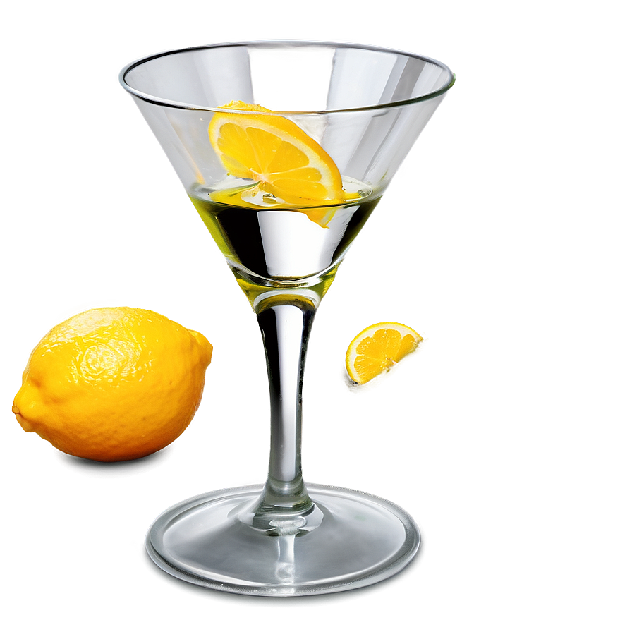Martini With Citrus Zest Png 38 PNG