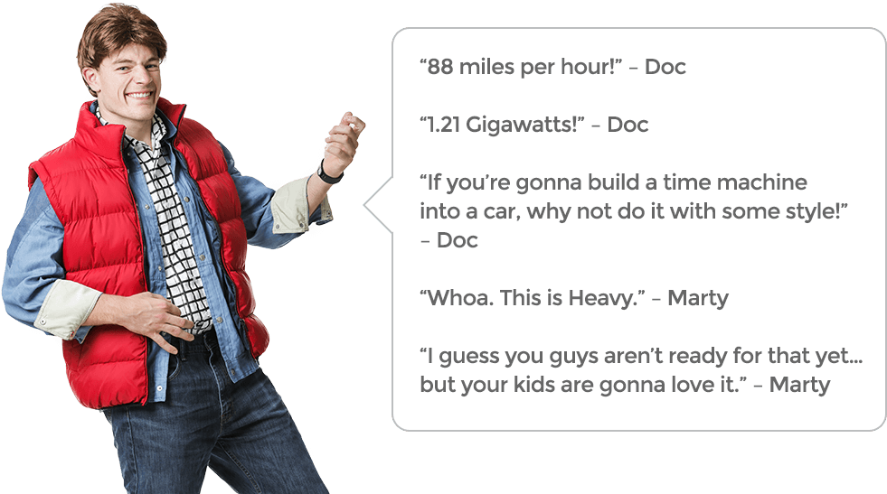 Marty Mc Fly Back To The Future Quotes PNG