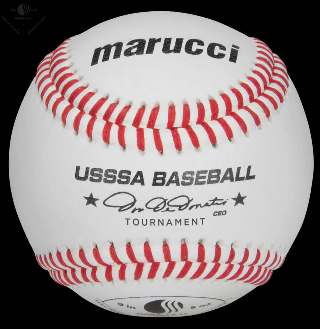 Marucci U S S S A Baseball Tournament Ball PNG