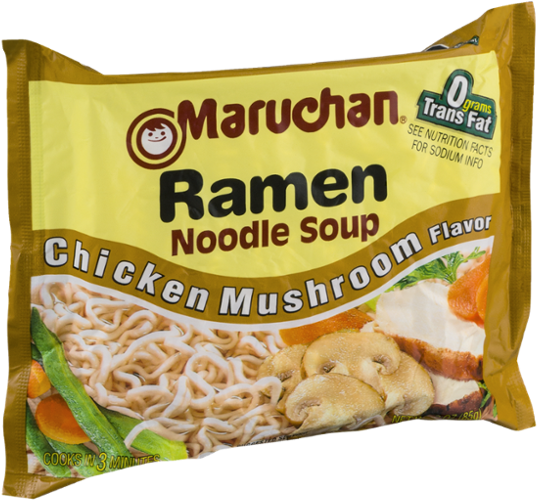 Maruchan Chicken Mushroom Flavor Ramen Packet PNG
