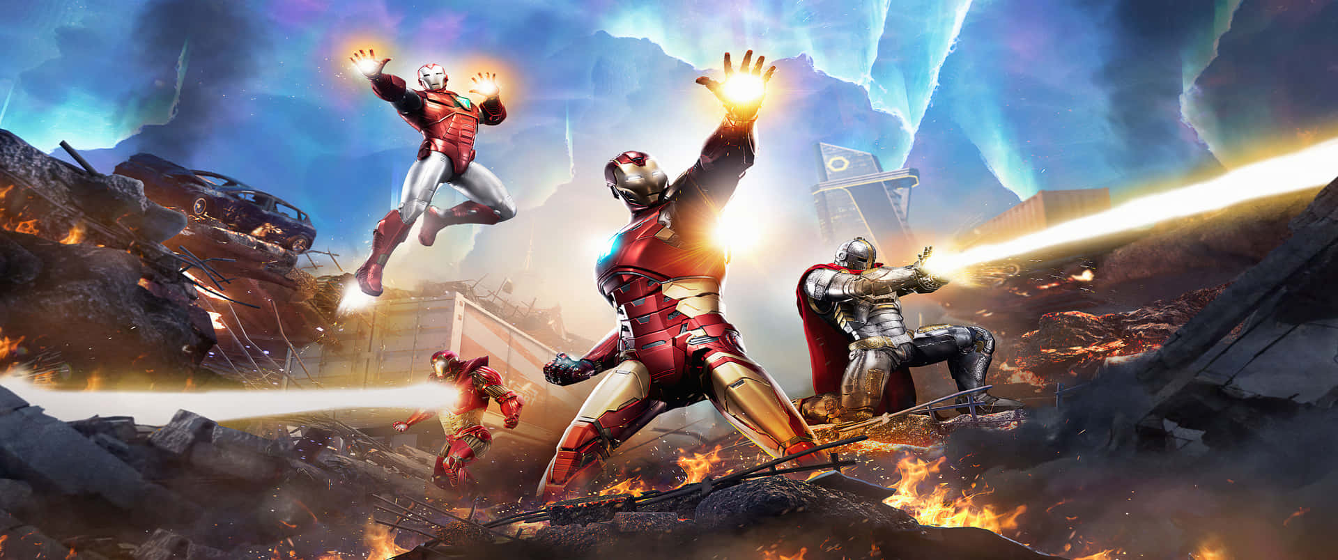 "Avengers Assemble": Get Ready to Witness Marvel's Epic Battle Wallpaper