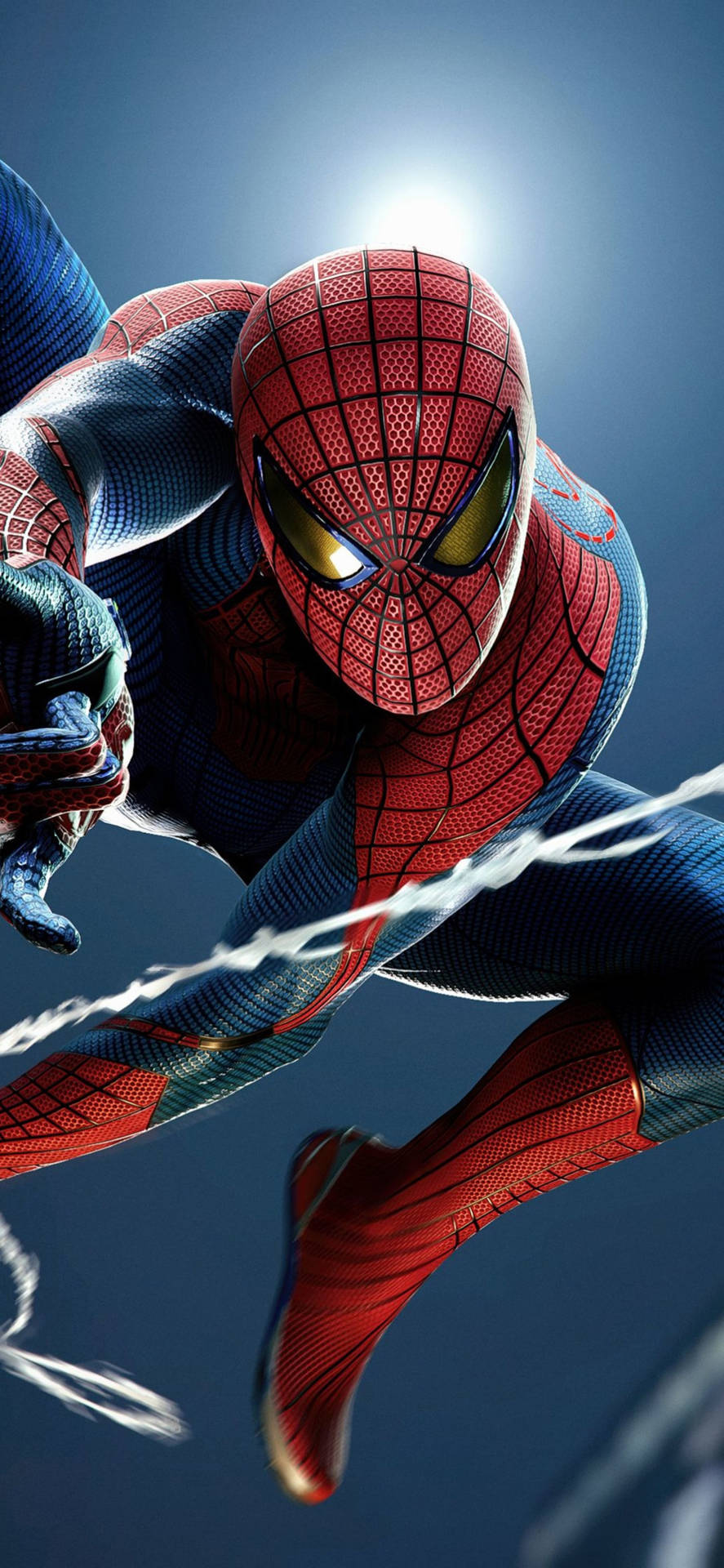 Download Marvel 4k Phone Spider-man Swinging Wallpaper 