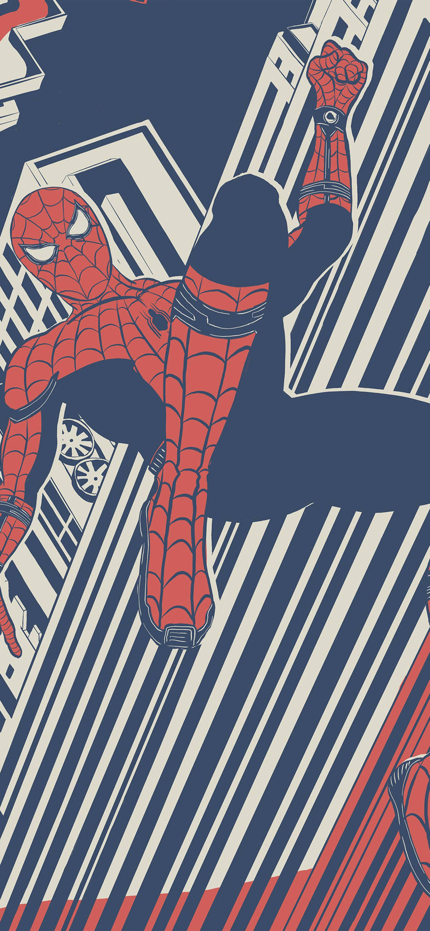Marvel 4k Phone Spider-man Red Blue White Background