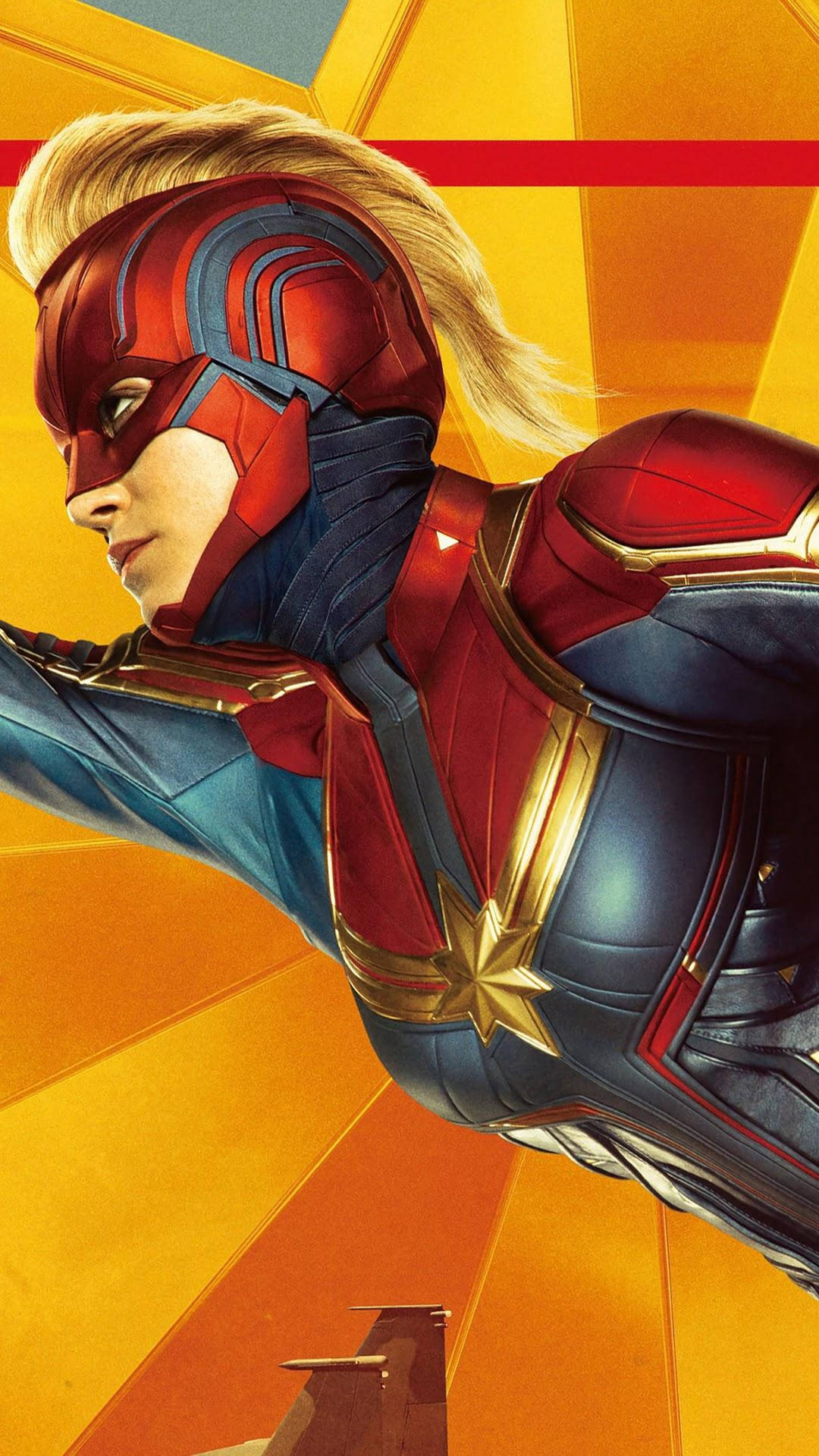 Download Marvel 4k Phone Captain Marvel Helmet Wallpaper 