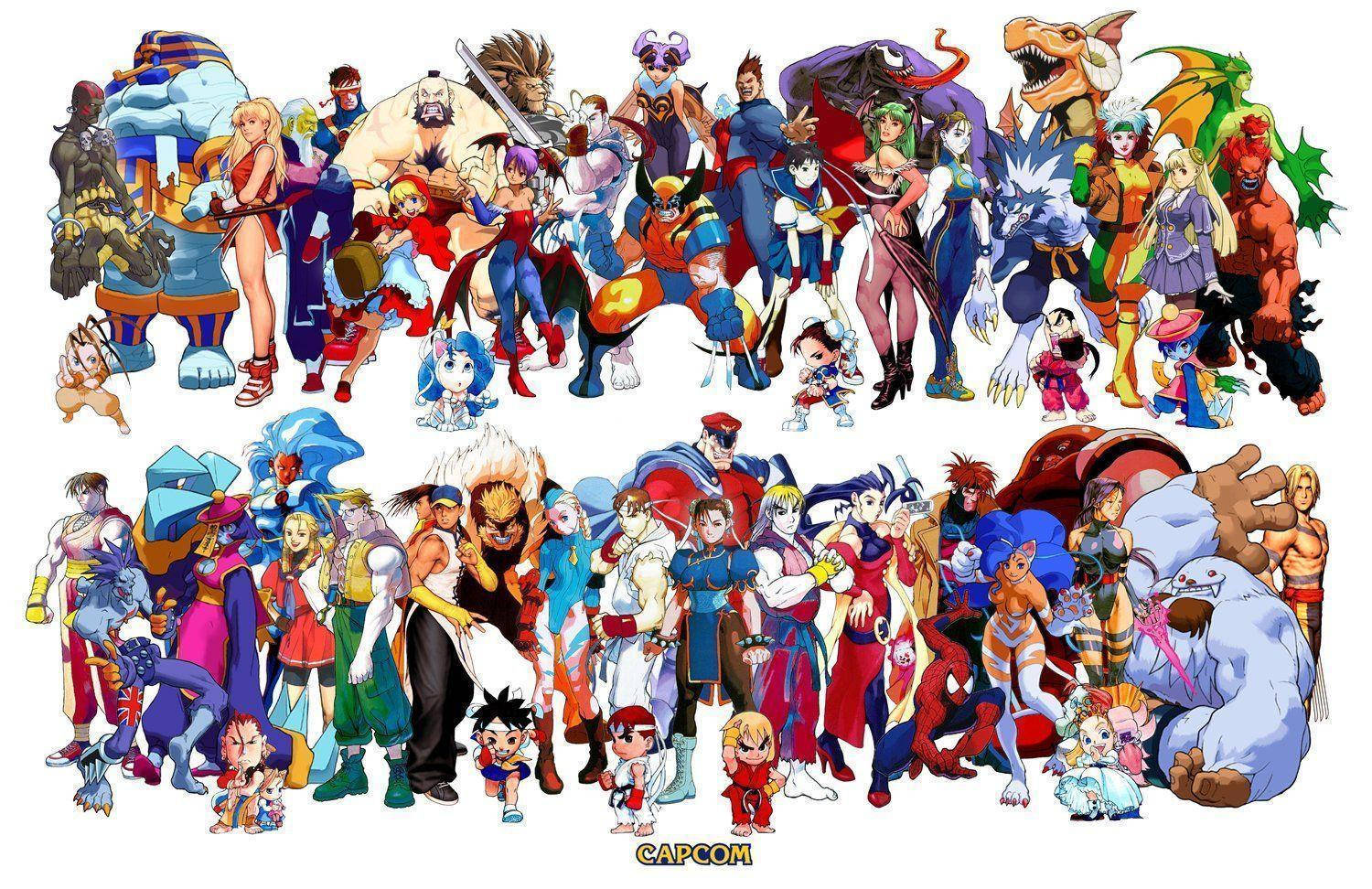 Marvel And Capcom Heroes Wallpaper